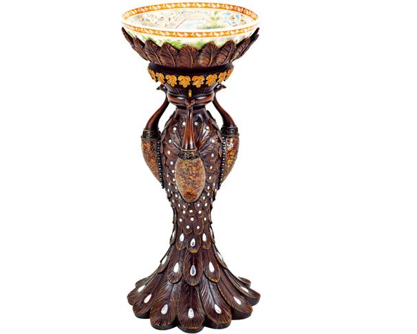 YLHA102   Phoenix resin  red  floor  ashtry